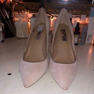 PINK BLOCK HEELS